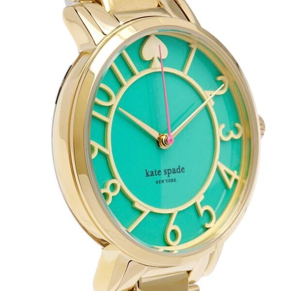 kate spade Accessories - Kate Spade Gramercy Budgreen Emerald Gold Watch